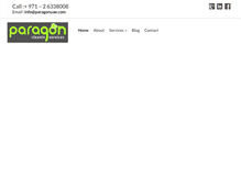 Tablet Screenshot of paragonuae.com